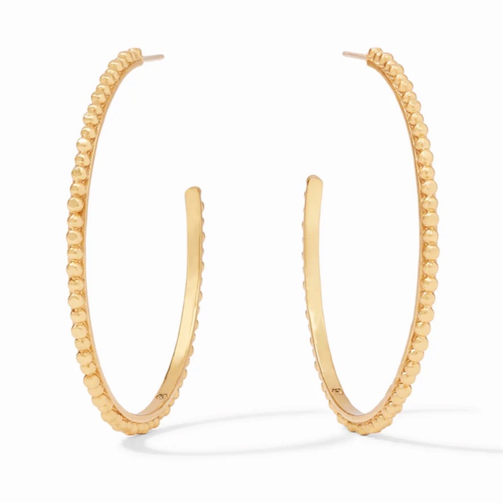 Julie Vos Colette Bead Hoop earrings